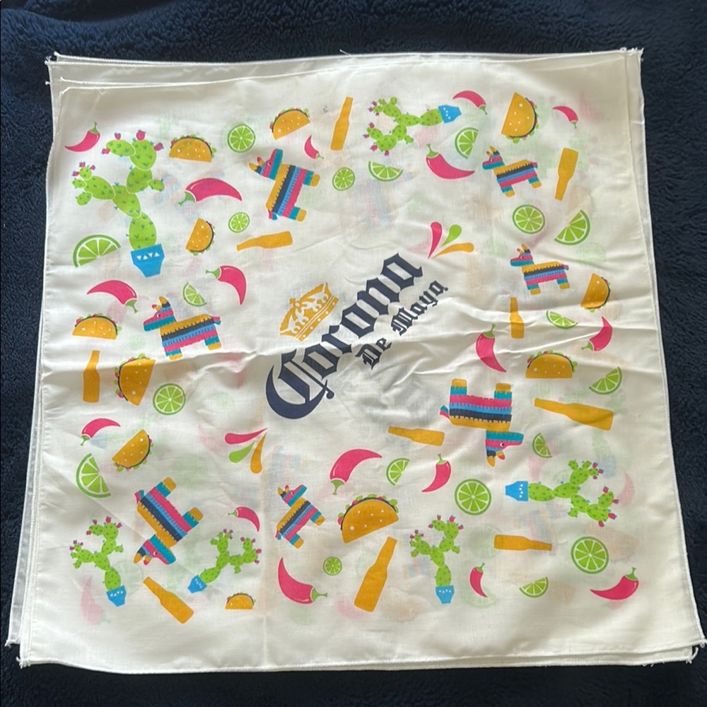 NWOT Corona Fiesta Bandana with Colorful Print